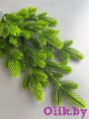 Гирлянда из веток ели малая (50 см) зеленый комбинированный