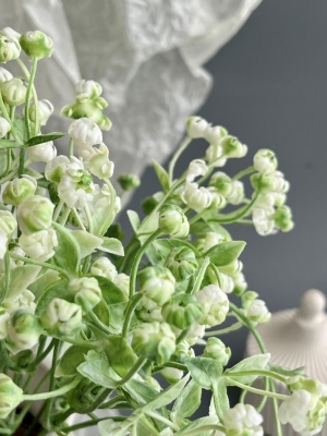 Ветка в букете гипсофила 5 веток, 32 см, белый