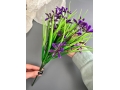 Букет зелени с первоцветом 5 веток (СЕН-МАЛО), 40 см, фиолетовый