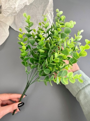 Букет зелени брусничник (РЮОМ), 33 см, патина