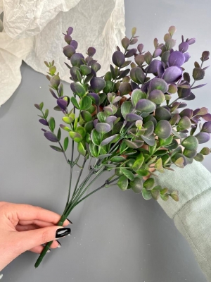 Букет зелени брусничник (РЮОМ), 33 см, фиолетовый