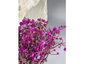Ветка в букете зелени гипсофила, 36 см, сиреневый