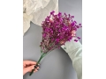 Ветка в букете зелени гипсофила, 36 см, сиреневый