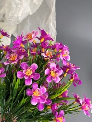 Букет лютиков 5 веток (АМБЕ), 35 см, сиреневый