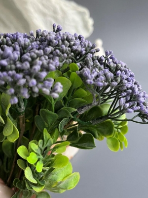 Букет ягод 5 веток (ЛА МОТ), 30 см, фиолетовый