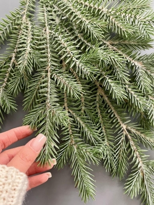 Гирлянда из веток ели, 63 см, патина