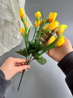 Букет крокусов (37 см), желтый