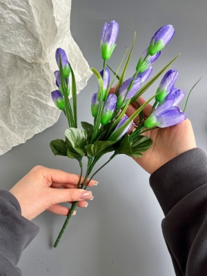 Букет крокусов (37 см), фиолетовый