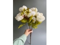 Ветка в букете пион 50 см, белый