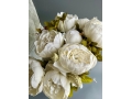 Ветка в букете пион 50 см, белый