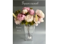 Ветка в букете пион 50 см, розовый