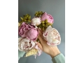 Ветка в букете пион 50 см, розовый
