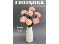 Букет гвоздики 7 веток, 40 см, кремово-сиреневый