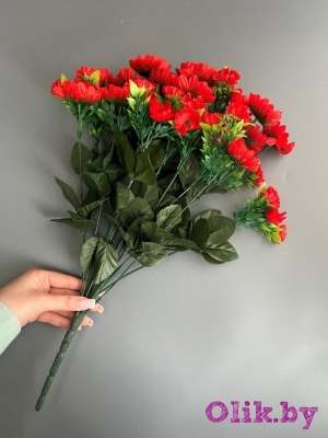 Букет хризантемы 46 см, красный