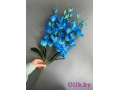 Букет гладиолусов 5 веток, 66 см, голубой