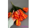 Букет тюльпанов 7 голов, 50 см, оранжевый