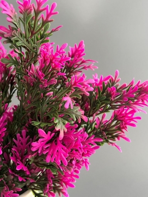 Букет зелени 5 веток, 36 см, сиреневый