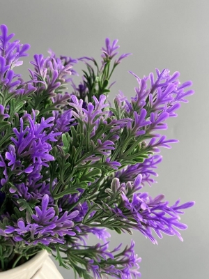 Букет зелени 5 веток, 36 см, фиолетовый