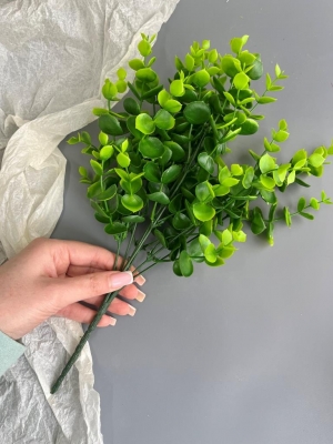 Букет зелени 7 веток, 34 см, зеленый