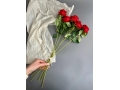 Роза искусственная букет, 51 см, красный, 5 шт