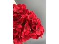 Ветка в букете гортензия 5 голов, 47 см, красный