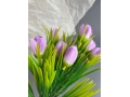Ветка в букете тюльпан, 35 см,  нежно-фиолетовый