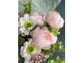 Ветка в букете пион 7 веток, 30 см, нежно-розовый
