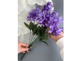 Ветка в букете сирень 9 веток, 45 см, фиолетовый комби