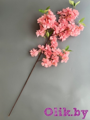 Ветка сакуры тройная, 102 см, розовый