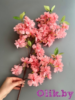 Ветка сакуры тройная, 102 см, розовый