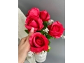 Букет бутон роз 6 голов, 40 см, бордовый