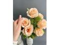 Букет бутон роз 7 голов, 52 см, кремовый