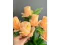 Букет бутон роз 6 голов, 52 см, персиковый