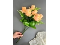 Букет бутон роз 6 голов, 52 см, персиковый