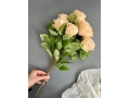 Букет бутон роз 7 голов, 52 см, кремовый