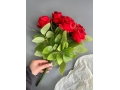 Букет бутон роз 6 голов, 40 см, красный