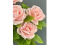 Букет бутон роз 7 голов, 60 см, нежно-розовый