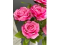 Букет бутон роз 7 голов, 60 см, малиновый
