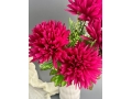 Букет хризантем 6 веток, 47 см, малиновый