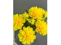 Букет хризантем 9 веток, 38 см, желтый
