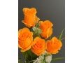 Букет из роз 6 голов, 40 см, оранжевый