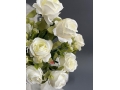 Букет роз 10 голов, 27 см, белый
