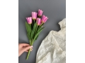 Букет тюльпанов 7 голов, 35 см, сиреневый