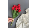 Букет тюльпанов 7 голов, 35 см, красный