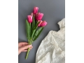 Букет тюльпанов 7 голов, 35 см, фуксия