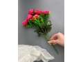 Камелия в букете 6 голов, 35 см, малиновый