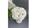 Камелии в букете 7 голов, 23 см, белый
