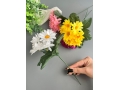 Букет садилка ромашка 7 голов, 25 см, микс, 4 шт