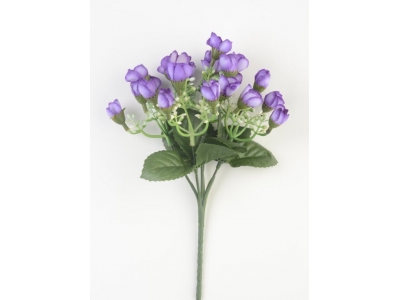 Букет мелких роз 25 голов (УИЛЬЯМСБЕРГ), 22 см, фиолетовый