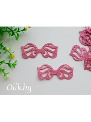 Заготовка для творчества из фоамирана, "Сердцевина для банта 2", 6 х 2.5см, розовый, 1шт